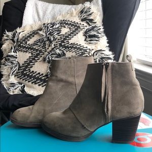 Suede booties